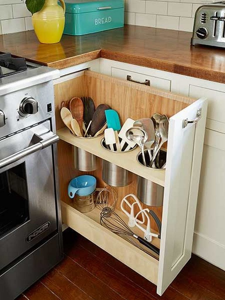 Pull Out Kitchen Utensil Bins
