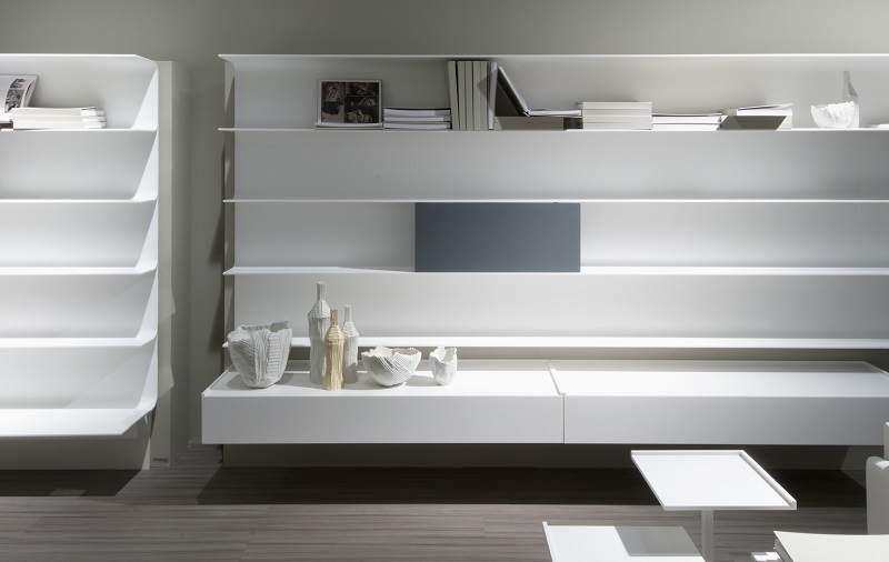 Hi-Macs® Minimalist Bookshelf