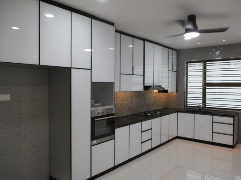  Modern Aluminium Kitchen Cabinet Design for Large Space