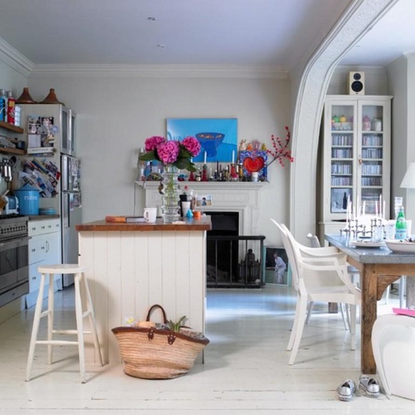 Simple Bohemian Kitchen Interior