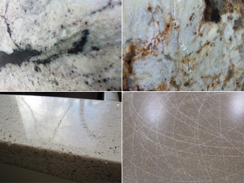 kitchen countertop wear and tear
