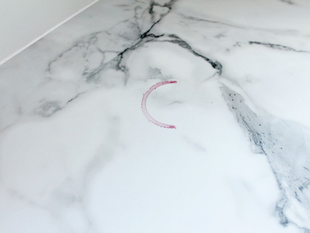 valentine's marble countertop stain