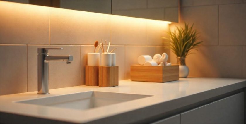Countertop Clarity: Organising Essentials In Small Bathrooms