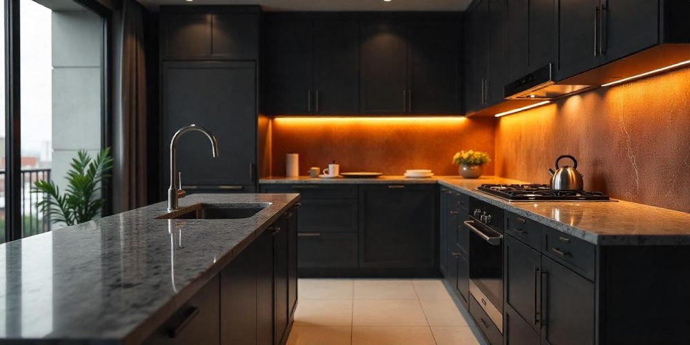 sintered stone countertops, countertops for small kitchens, kitchen countertop type