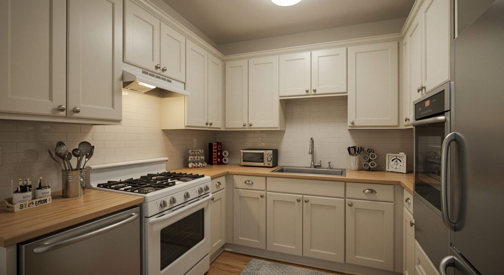 Small Kitchen Guide, Small Kitchen Design, Small Kitchen Tips, Small Kitchen Space, Kitchen Outlook, Kitchen Aesthetics, Kitchen Appearance