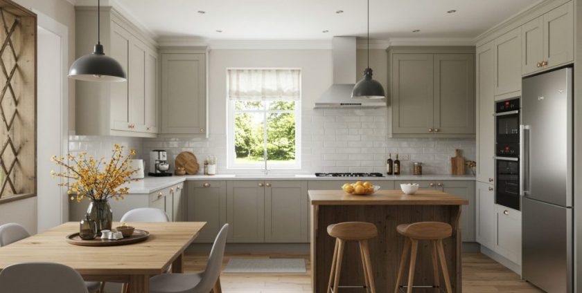 Expansive Kitchen Illusion, Kitchen Space, Kitchen Size, Planning Kitchen Space, Planning Kitchen Size, Home Kitchen Space, Planning Kitchen Tips, Layout For Kitchens, Large Kitchens