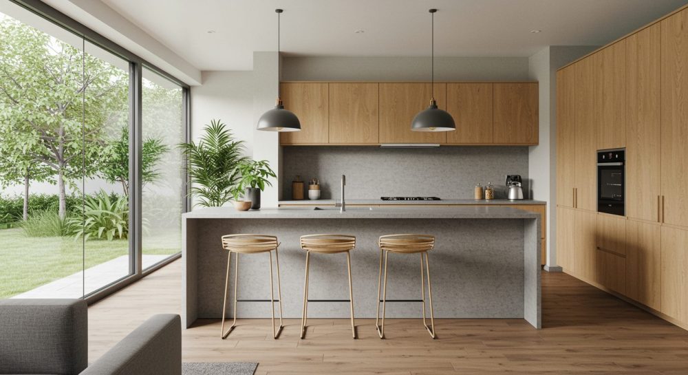 Expansive Kitchen Illusion, Kitchen Space, Kitchen Size, Planning Kitchen Space, Planning Kitchen Size, Home Kitchen Space, Planning Kitchen Tips, Layout For Kitchens, Large Kitchens