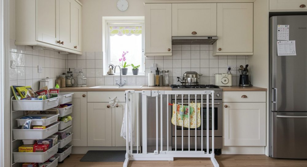 Child Friendly Kitchen Plan, Kitchen Design, Kitchen Space, Kitchen Planning, Space For Kitchen Safety, Home Kitchen Safety Planning, Child Safe Kitchen, Home Kitchen That Is Safe, Child Friendly Home Space, Planning A Safe Kitchen