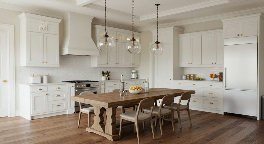 The Edited Kitchen, home kitchen, kitchen workflow, planning kitchen workflow, home kitchen workflow, kitchen space planning, kitchen movement space, planning space around kitchens